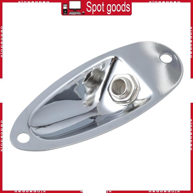XI Chrome Boat Output Load Jack Plate Socket สําหรับกีตาร์