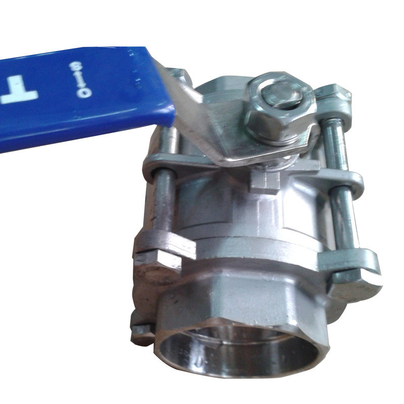 3-6/7 ซม. 304 วัสดุสามชิ้น Full-Channel ใส่วาล์วบอลเชื่อม Q61F-64R/RL