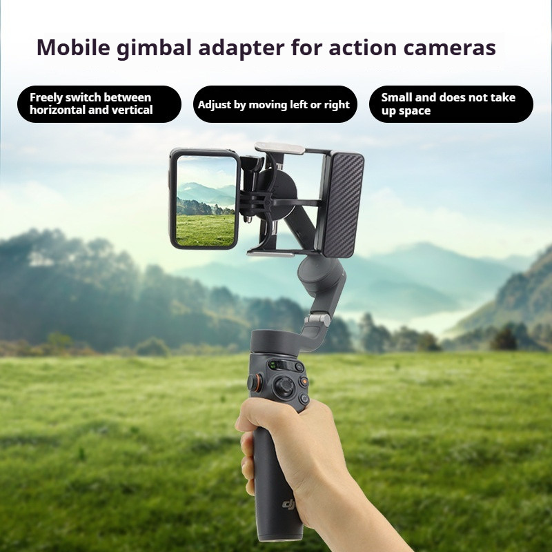 สําหรับ DJI OSMO Mobile 6/5 สมาร์ทโฟน Gimbal OM 4/3 อะแดปเตอร์สําหรับ GoPro Action 4 อุปกรณ์เสริมขนาดกะทัดรัดและพกพาได้กว้าง