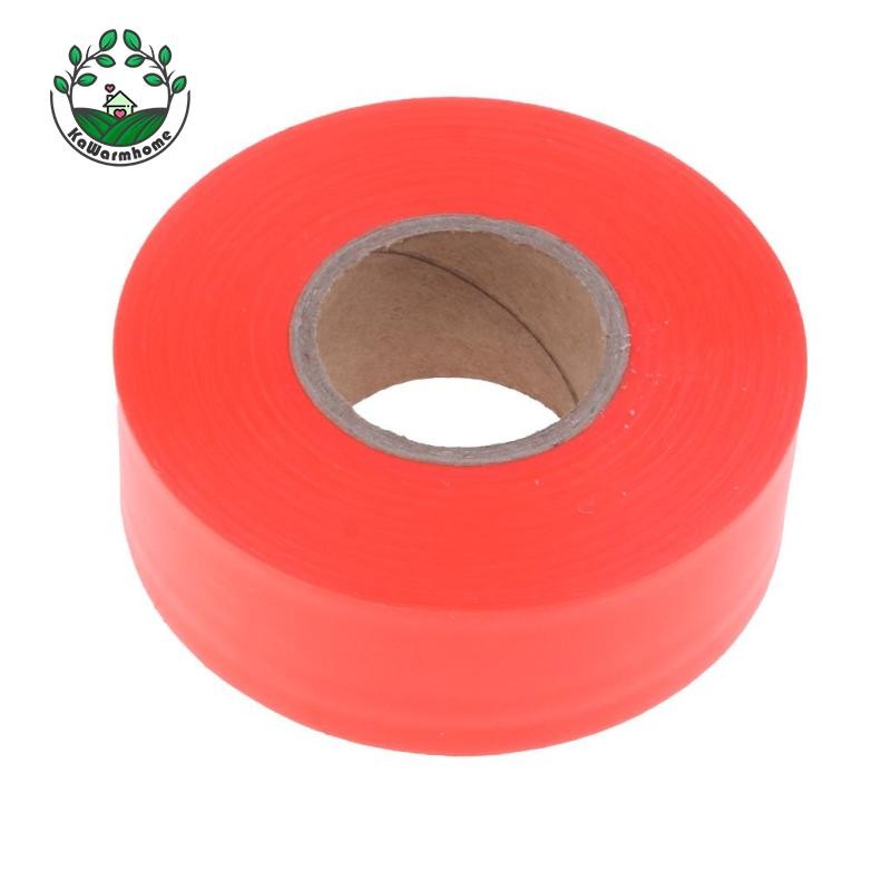 [Whcart] ริบบิ้นเครื่องหมายกลางแจ้ง Flagging Tape สําหรับทําเครื่องหมาย Boundart Stakes ต้นไม้และพื้