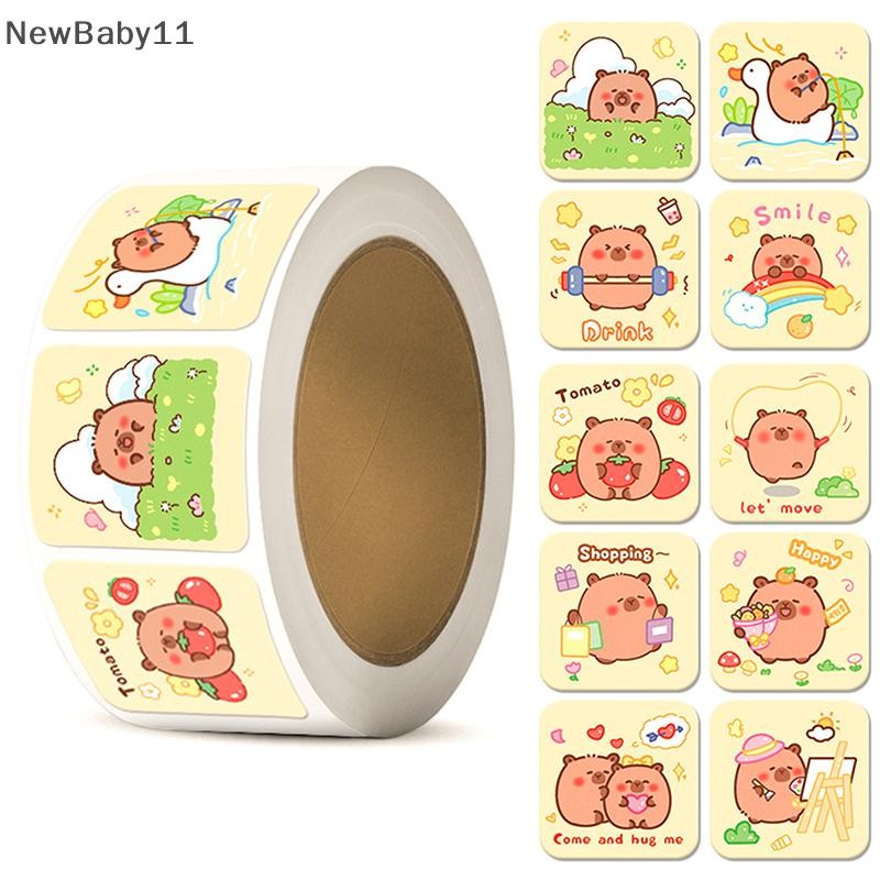 NY 300/500 สติกเกอร์การ์ตูน Capybara Graffiti สติกเกอร์สําหรับขวดน้ําแล็ปท็อปกระเป๋าเดินทางแล็ปท็อป 