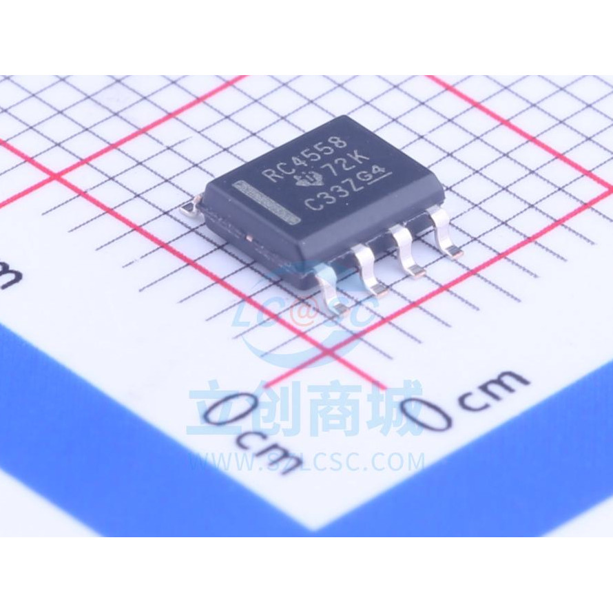 ชิปแพทช์เครื่องขยายเสียง SOP8RC4558DR การดําเนินงาน Dual Channel RC4558DRG4