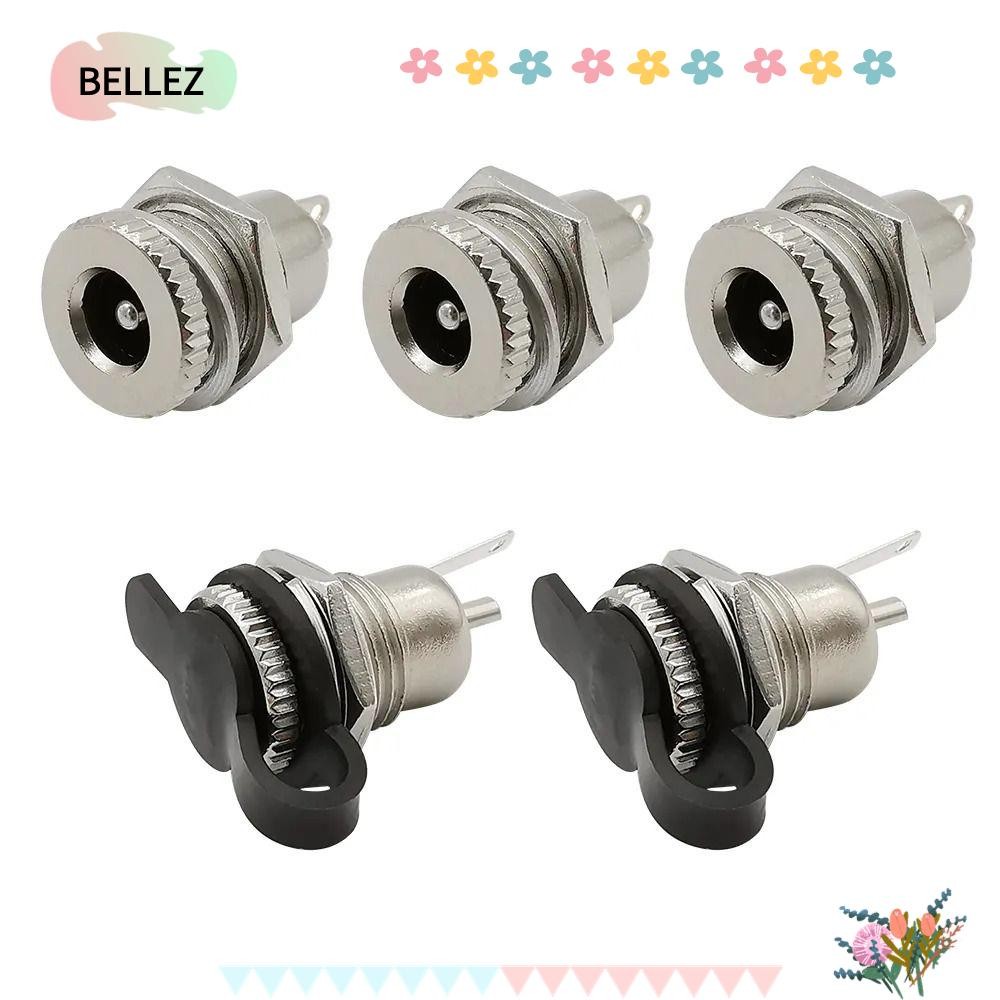 BELLEZ DC Power ซ็อกเก็ตหญิงแจ็ค, DC-099 5.5 x 2.1 มม. DC Jack Adapter, โลหะคุณภาพสูงทนทาน DC-099 ปล
