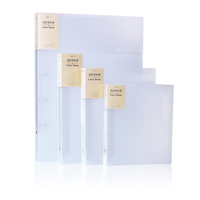 Shell Loose b5 Folder Loose-leaf Protective Case 8k Transparent File a4 Paper Information Book อัลบั