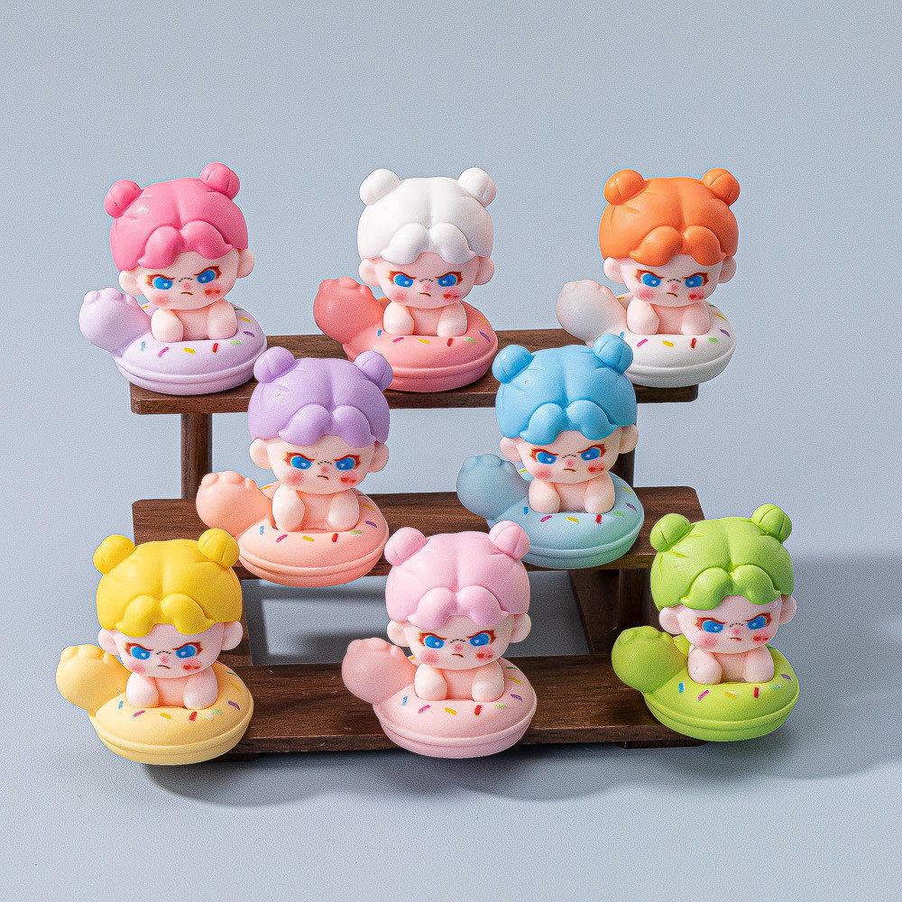 8 ชิ้น Pool Party Girl 3D เรซิ่น Charms สําหรับ DIY (11-471)