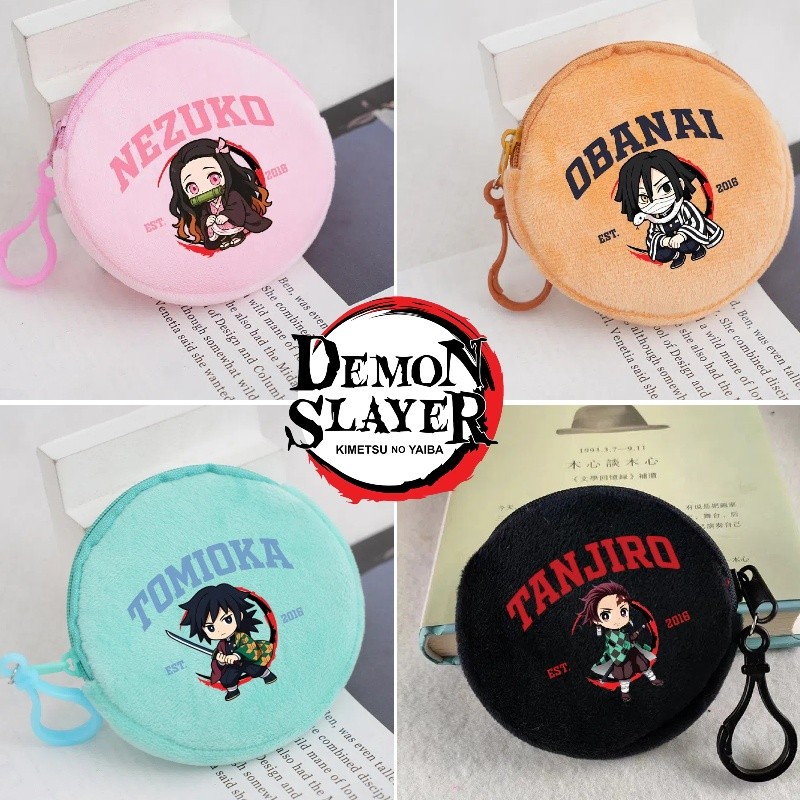 กระเป๋าใส่เหรียญพิมพ์การ์ตูนวงกลม พกพาสะดวก ของขวัญน่ารักสำหรับเด็ก