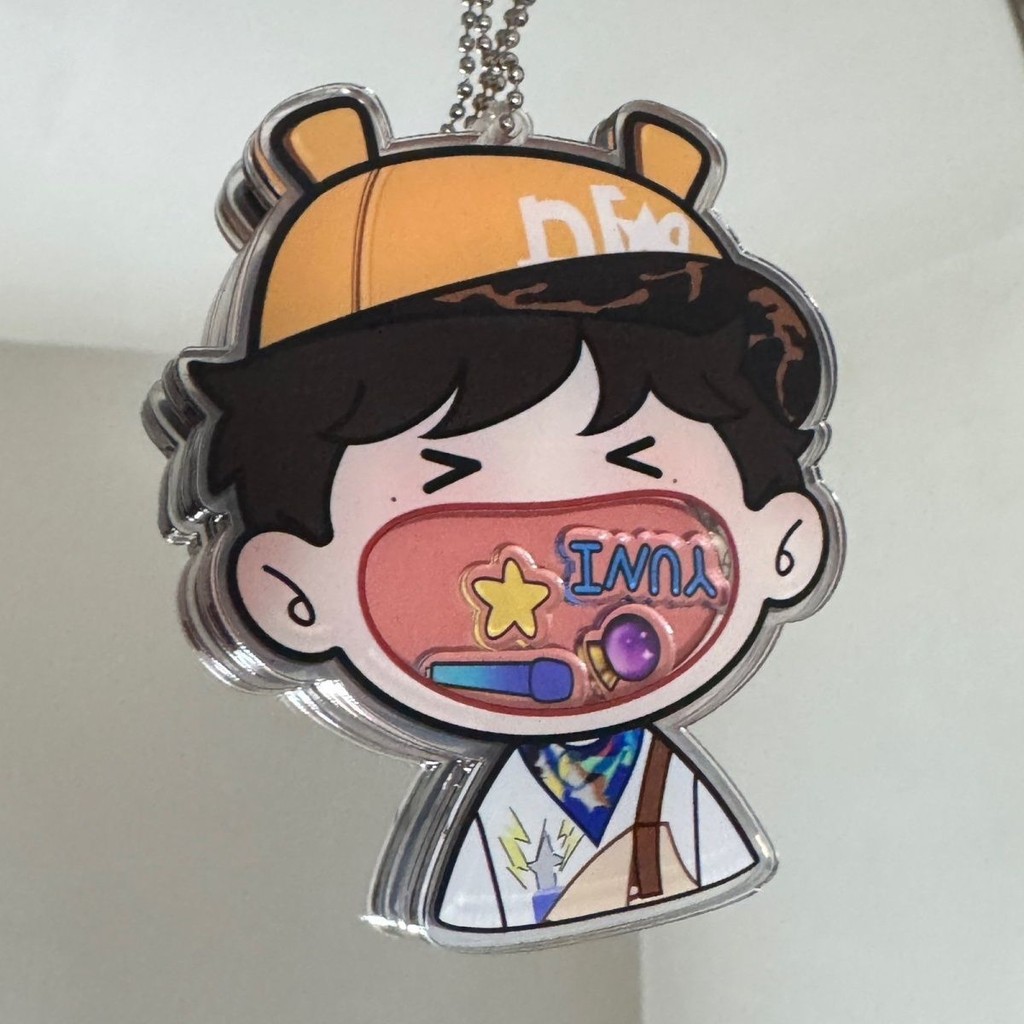 Ziyu อะคริลิค Shake พวงกุญแจเพลงจี้คอลเลกชัน Ziyu อะคริลิค Big Mouth Shake เพลง Key Chain จี้2025090