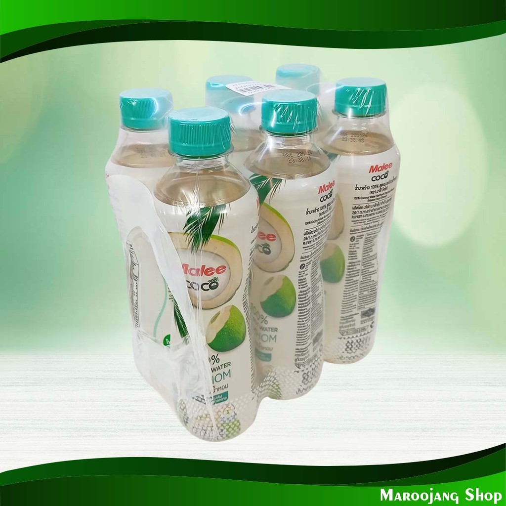 โคโค่ มะพร้าวน้ำหอม 100% มาลี 350 มล (6ขวด) Coco 100% Nam Hom Coconut Malee