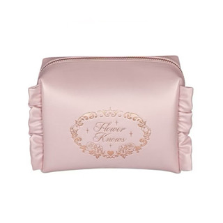 FLOWER KNOWS กระเป๋าเครื่องสําอางแบบพกพาช็อกโกแลตสีชมพูกระเป…