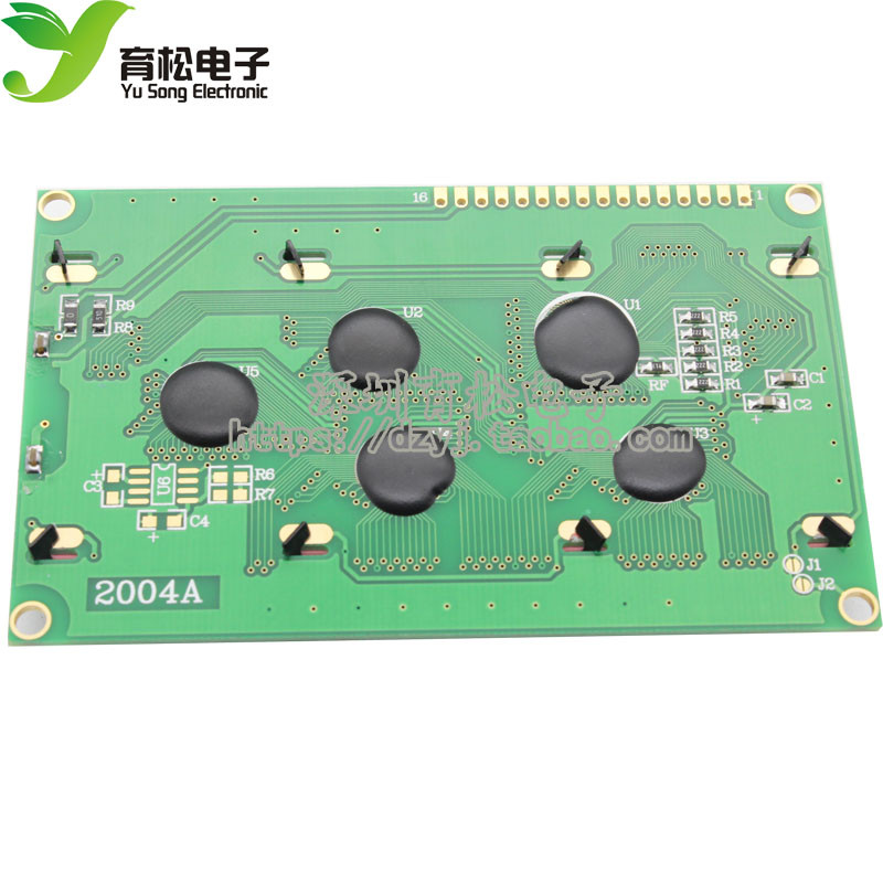 2004 LCD 2004A LCD LCD 2004 โมดูล LCD 5V สีเหลืองหน้าจอสีเขียว 20X4 LCD