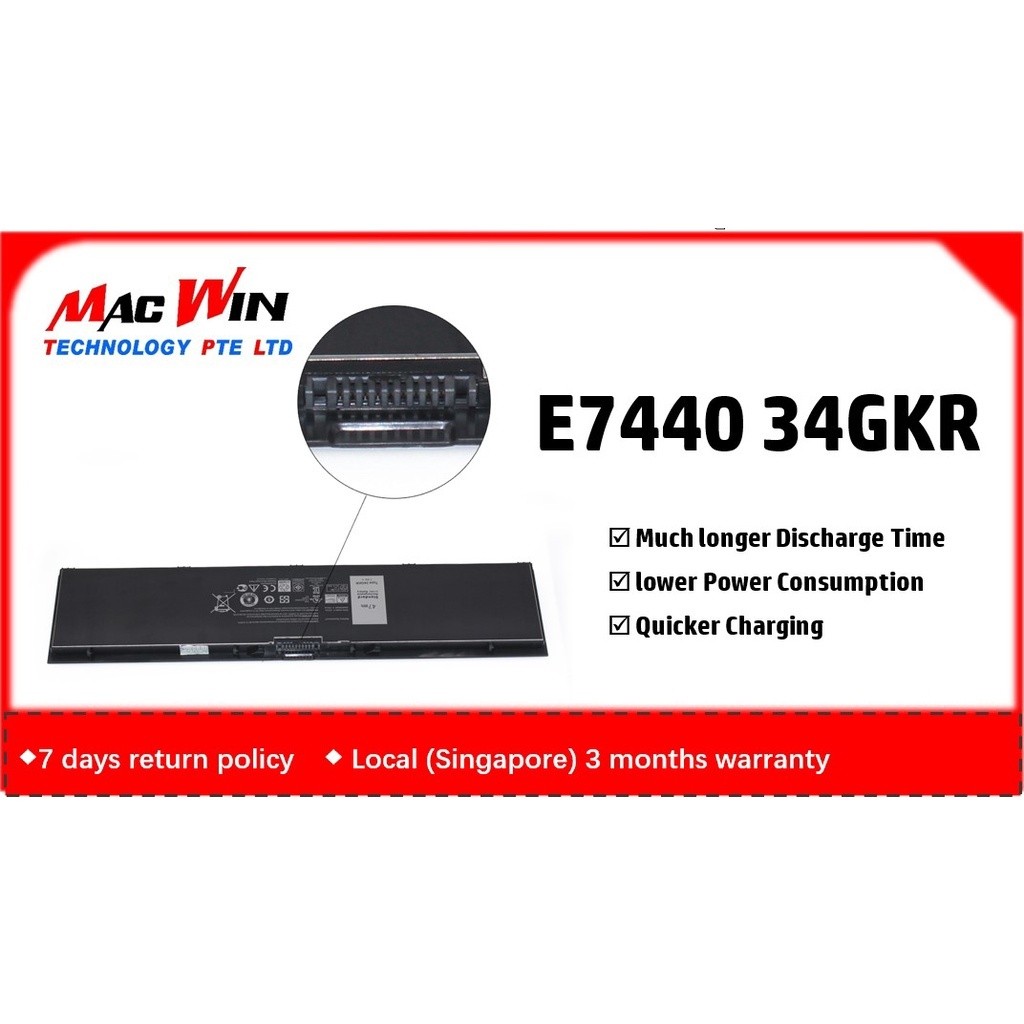 ประเภท 34GKR E7440 แบตเตอรี่แล็ปท็อปสําหรับ Dell Latitude E7440 E7450 E7420 3RNFD 5K1GW V8XN3 PFXCR 