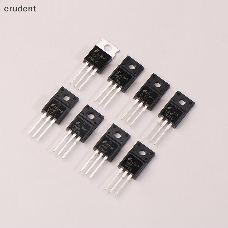 Erudent 5 ชิ้น Fqpf2n60c Fqpf4n60c Fqpf5n60c 2n60c Fqpf6n60c Fqpf8n60c Fqpf10n60c Fqpf20c Fqpf12c Fq