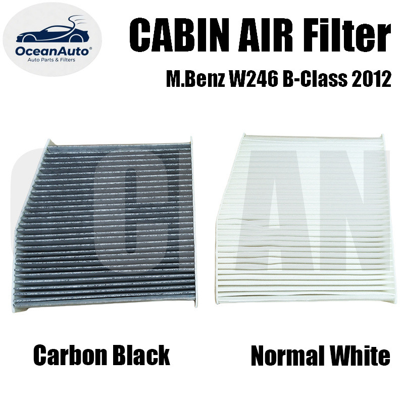 Mercedes Benz / M.Benz W246 B-Class 2012 Air Cond Cabin Filter สีขาวและสีดํา 246 830 0118