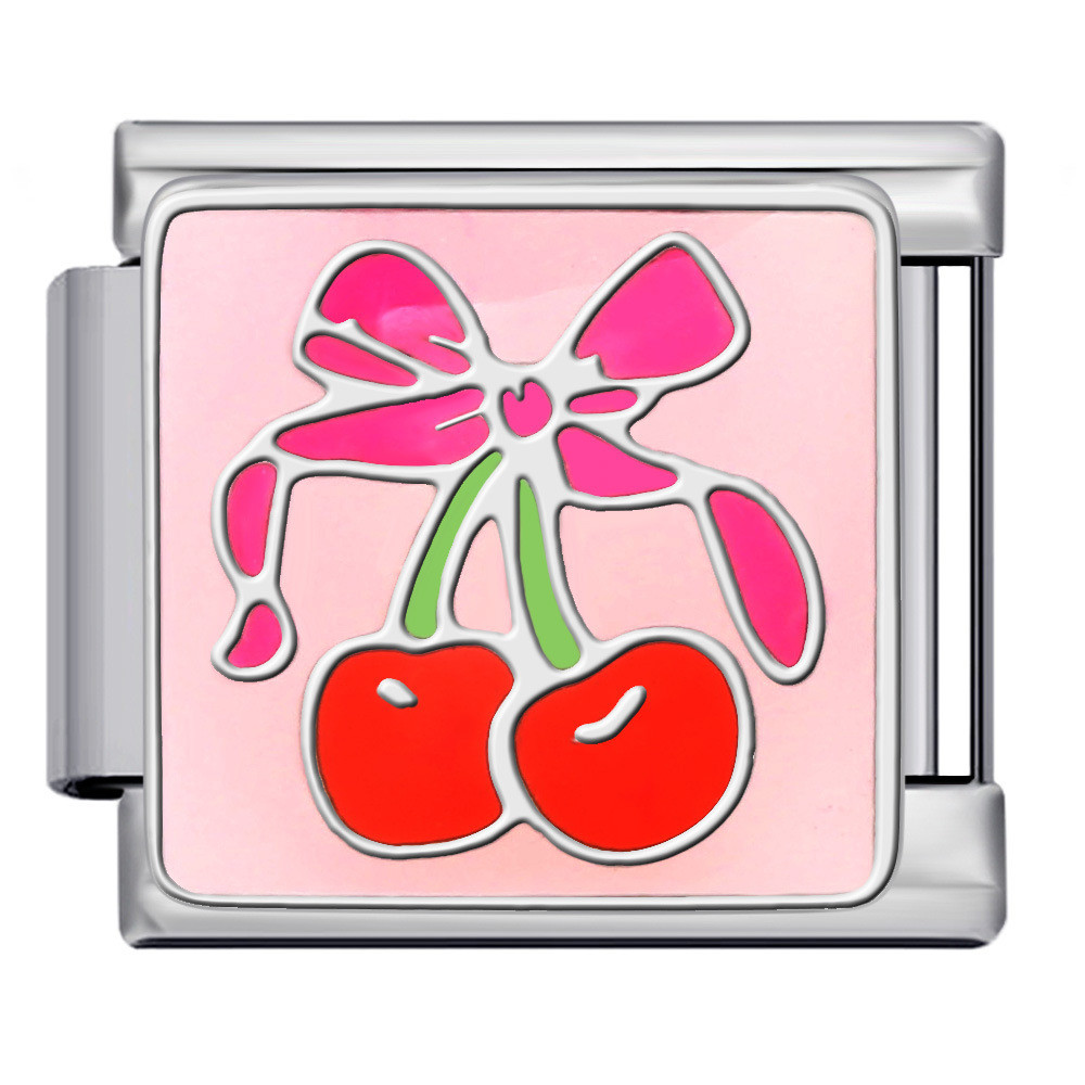 โบว์เชอร์รี่สไตล์อิตาเลียน กับสร้อยข้อมือไทเทเนียมสแตนเลส สำหรับการทำเอง - รูปที่ 4