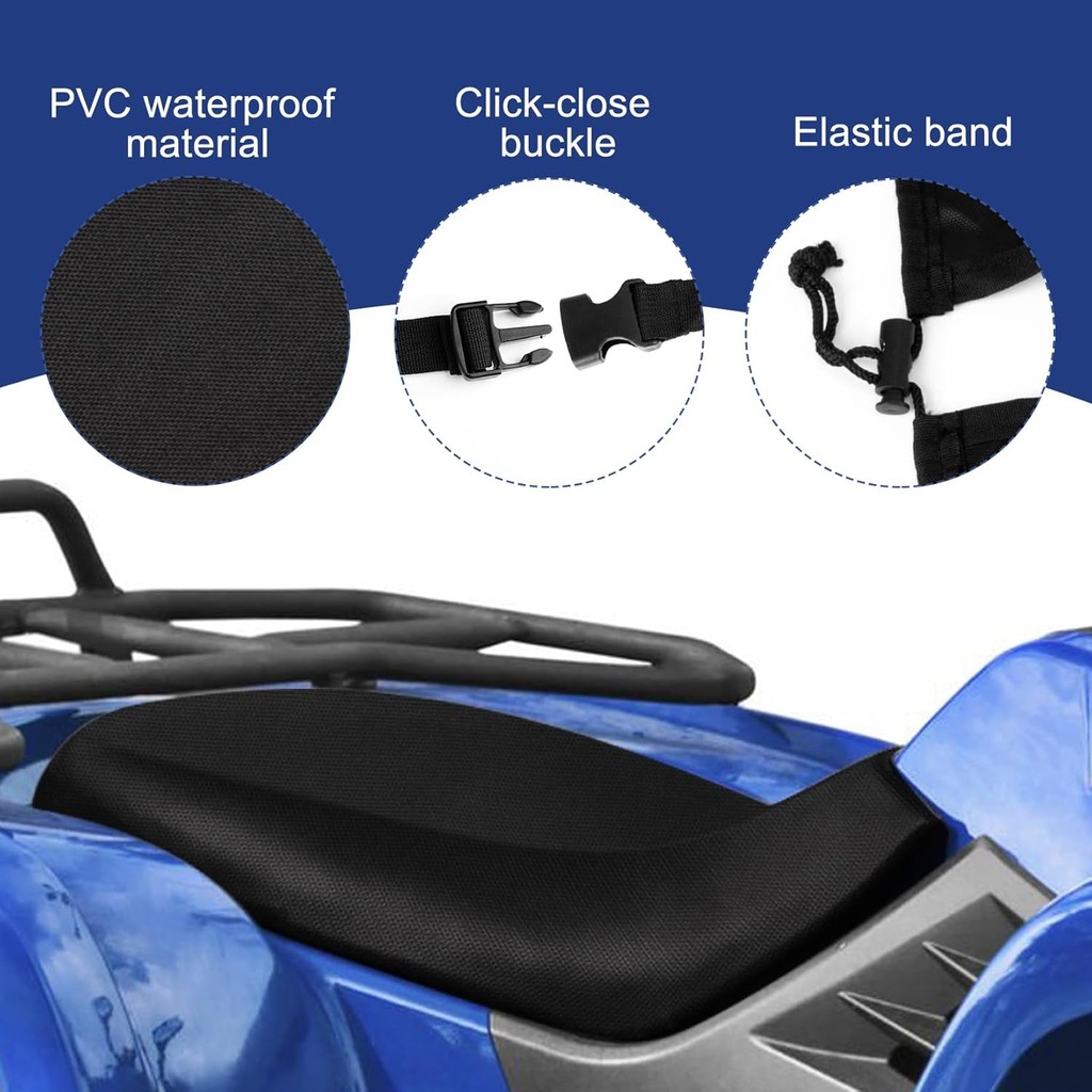 Psler ATV ฝาครอบที่นั่งสําหรับ ATV ส่วนใหญ่,สี่ล้อที่นั่ง ATV อุปกรณ์เสริมกันน้ําที่นั่งสําหรับ Spor