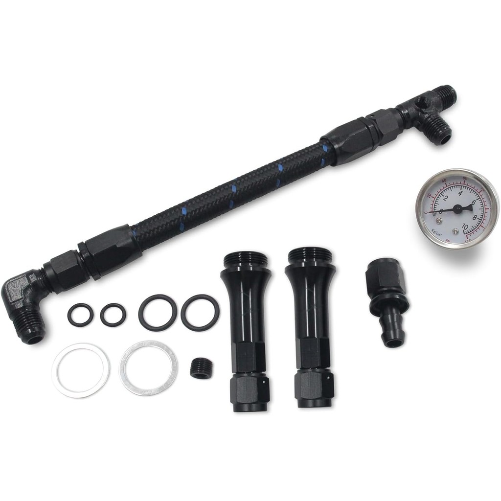 AN6 สายเชื้อเพลิงอลูมิเนียมถักชุดสายเชื้อเพลิงสําหรับ Holley 4150 คาร์บูเรเตอร์ 7/8 "-20 ด้าย WM80