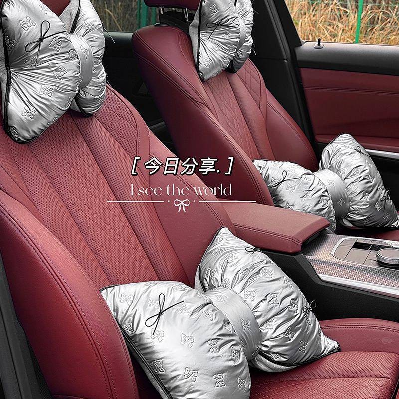 Automotive Headrest Lumbar Support Pillow Car Neck Pillow Car Simple Car Driving Car Seat Cushion Lu