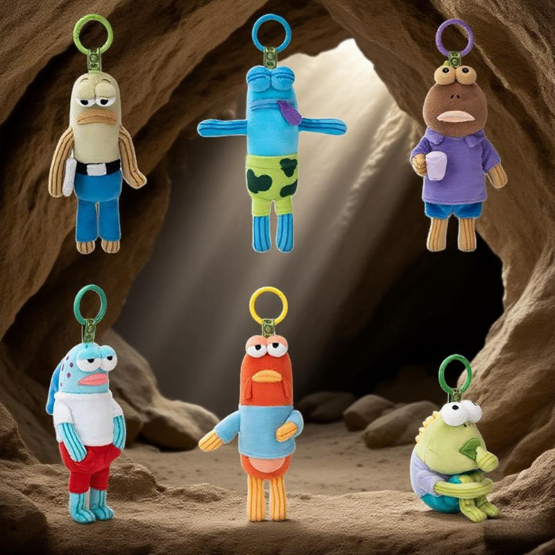 POPMART Residents of POPMART POPMART-จี้ตุ๊กตาตลกรูปของเล่น Mystery Box Gift