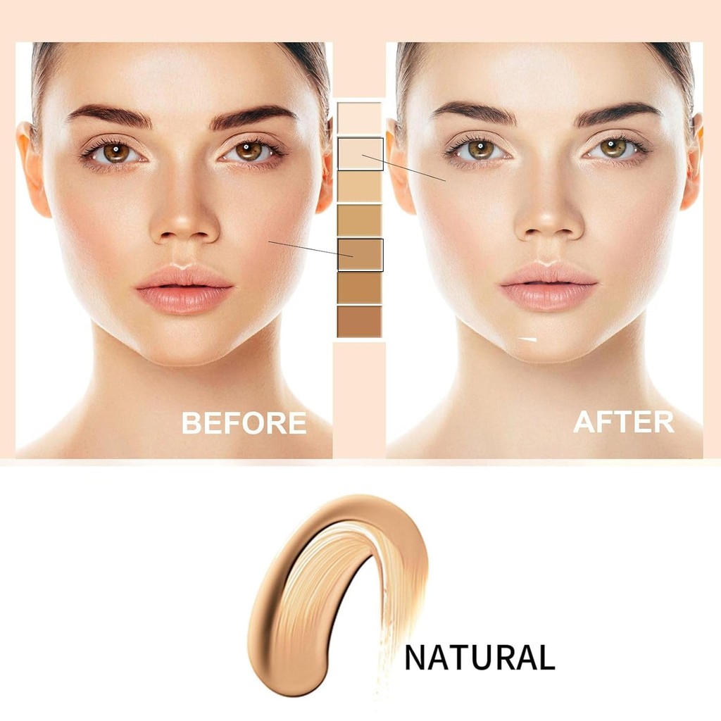 2PCS Skin Tone Adjusting CC Cream SPF 50, เครื่องสําอาง CC ครีมปรับตัวเองสําหรับผิวที่เป็นผู้ใหญ่, C