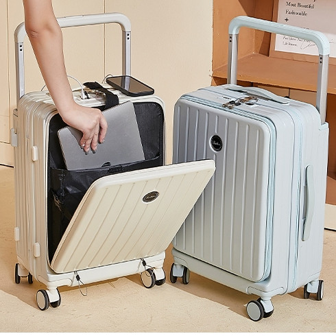 มัลติฟังก์ชั่เปิดด้านหน้ากระเป๋าเดินทาง20นิ้วขึ้นเครื่องกระเป๋าเดินทาง26นิ้วกระเป๋าเดินทางนักเรียนสา