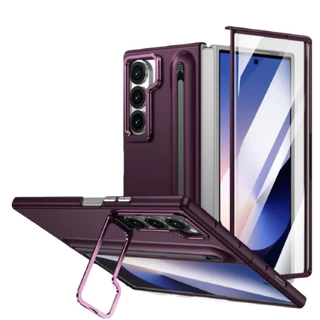 ใหม่สําหรับ Samsung Z Fold7 Casing Fold7/6/5/4/3 Stand Pen Slot Case Film Integrated With Pen Phone Case