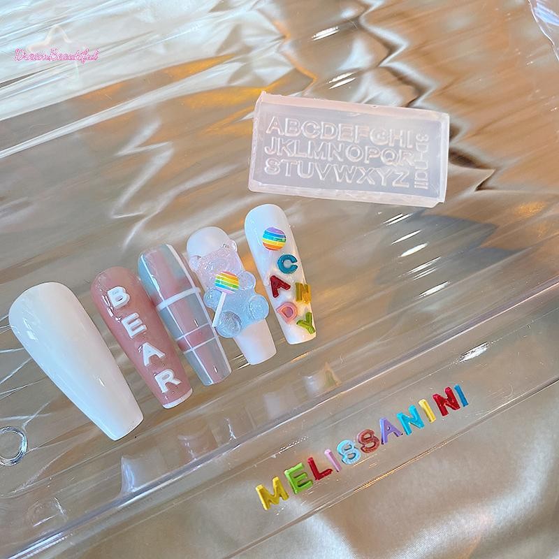 <DBFl-t> 1PC 3D ซิลิโคนเล็บแกะสลักแม่พิมพ์ตัวอักษร Mould ปั๊มออกแบบเจลลายฉลุ DIY เล็บอุปกรณ์เสริมเครื่องมือใหม่ ราคา ถูกที่สุด ดีลบีเคเค แกลเลอรีภาพที่ 8