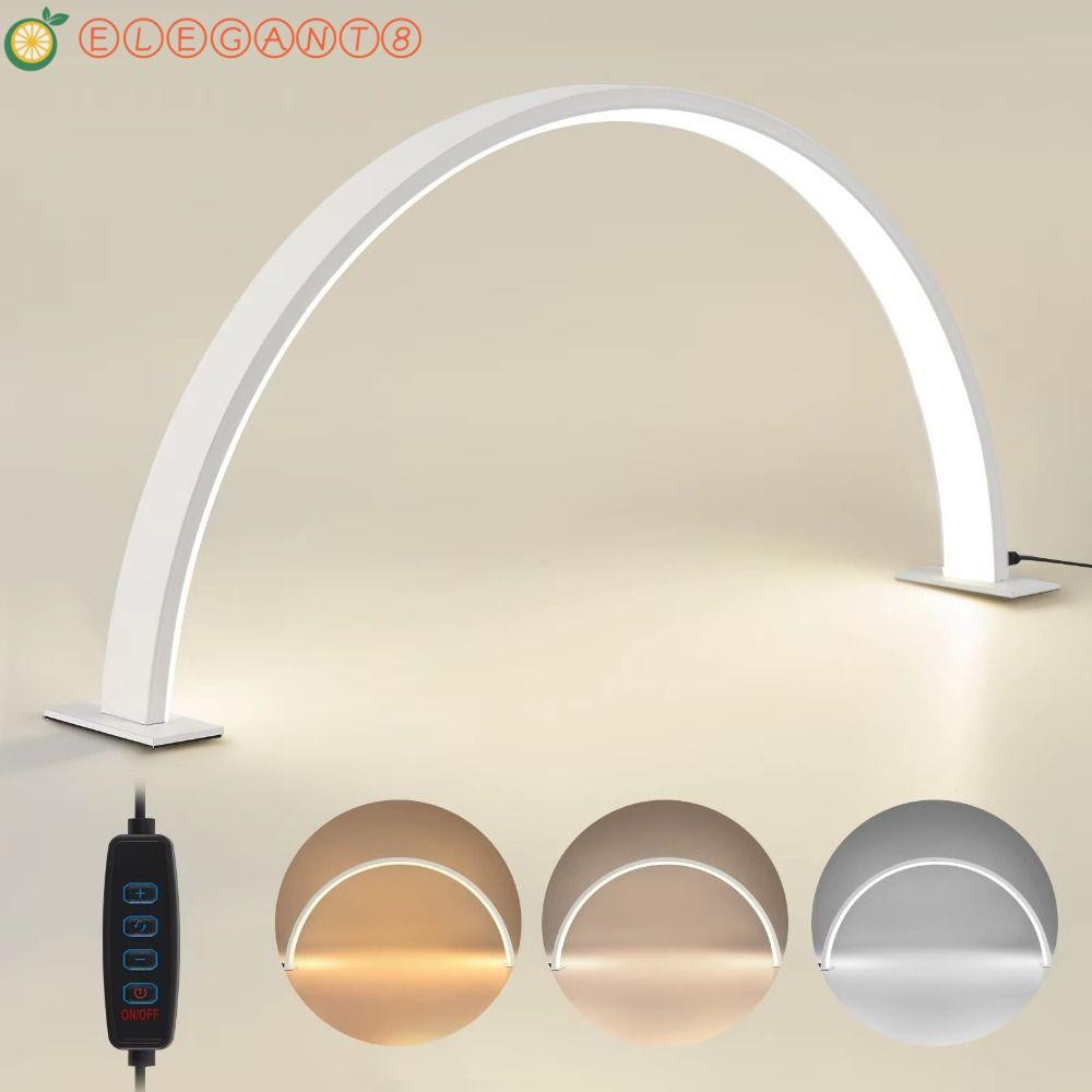 AELEGANT โคมไฟเล็บรูปตัว U,หรี่แสงได้ 3 สีอ่อน Half Moon Nail Light,สะดวกปรับ 180 องศาส่องสว่าง Eye 