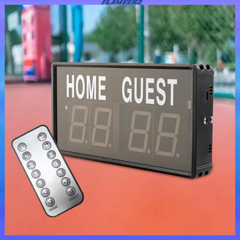 Flameer2 Digital LED Score Board มัลติฟังก์ชันพกพาสำหรับเกมกลางแจ้งและในร่ม