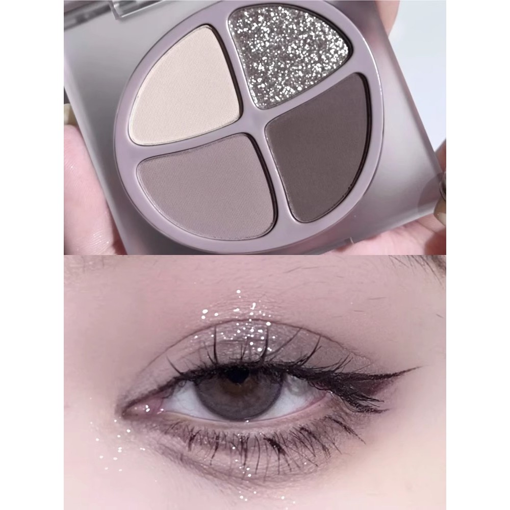อายแชโดว์ eyeshadow พาเลทตา Joocyee Enzyme Color Eyeshadow Palette แป้งสีเทา Taro Palette ความอิ่มตั
