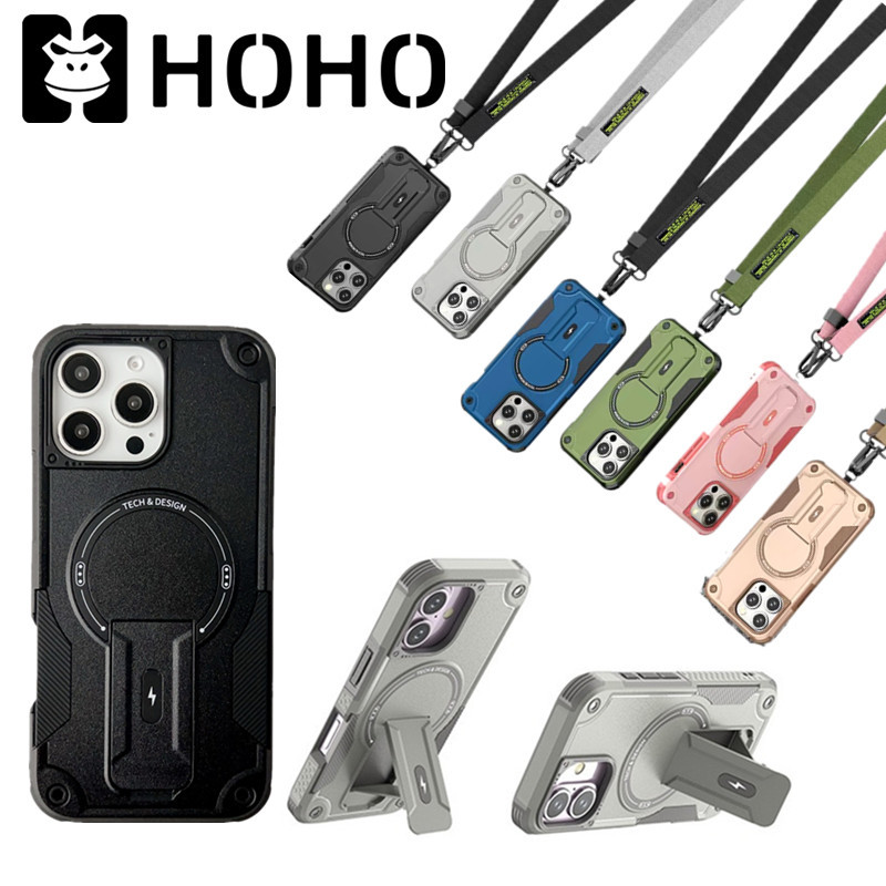 DD เคสโทรศัพท์มือถือ+สายคล้องมือถือ PC TPU แข็ง กันกระแทก สําหรับ iPhone 11 12 1