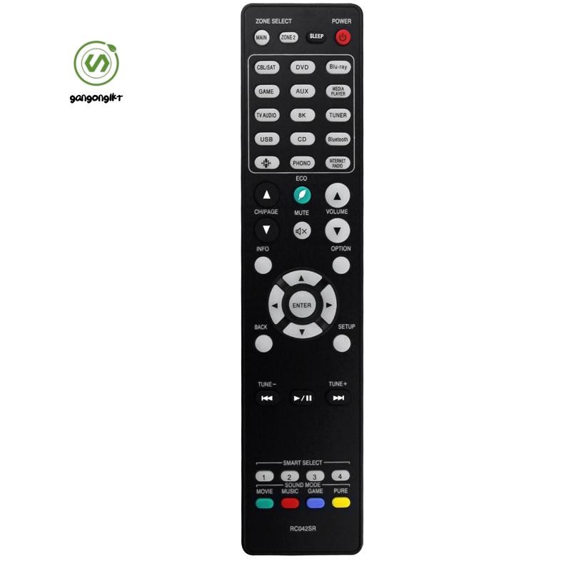 [gangong1kr]RC042SR รีโมทคอนโทรลสีดําสําหรับตัวรับสัญญาณ AV 4K UHD Ultra HD รีโมท SR6015 NR1711 SR50