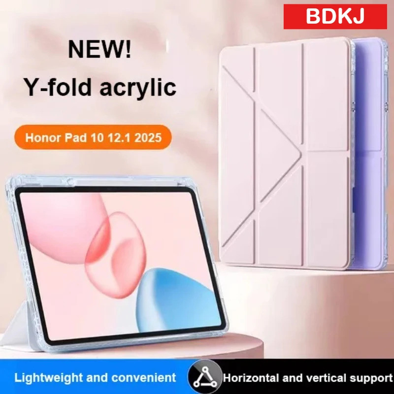 อะคริลิค Y-พับสําหรับ Huawei Honor Pad 10 12.1 นิ้ว 2025 X9A V9 X9 11.5 Pad9 12.1 GT Pro 12.3 X8a 11