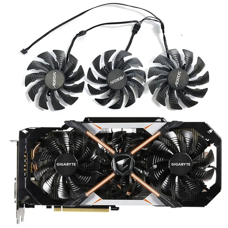 ทีที129215BU PLD10015B12H 95 มม.4PIN GTX1080TI GPU พัดลมสําหรับ Gigabyte AORUS GTX1070 1080TI Xtreme