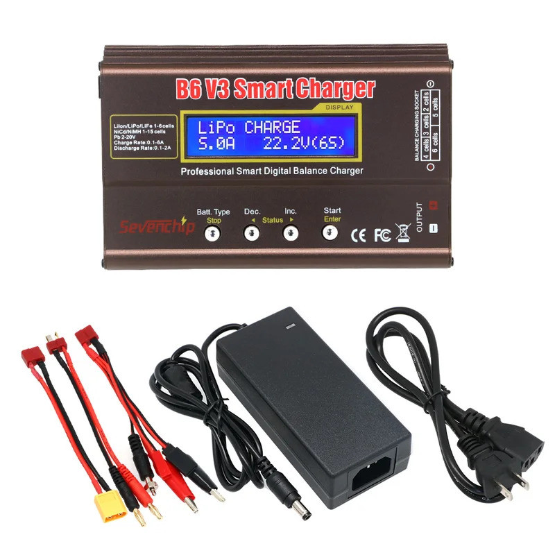 IMAX B6 V3 80W 6A Charger LiHv Lipo NiMh Li-ion Ni-Cd Digital RC Charger Lipro Balance Charger Disch