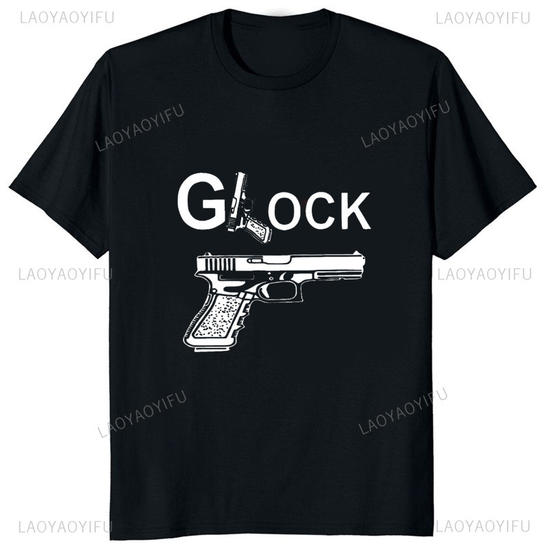 เสื้อยืดแขนสั้น ลายพิซเตอร์ Glock แบบใหม่