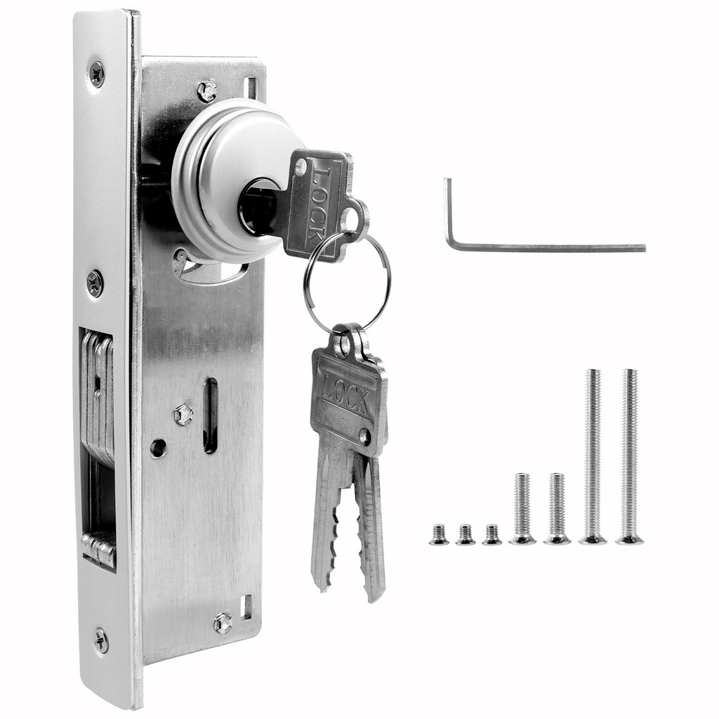 Storefront ประตูล็อคสังกะสีอัลลอยด์ Commercial Mortise ล็อคคู่กระบอก Deadbolt ล็อคชุด SHOPSBC7486