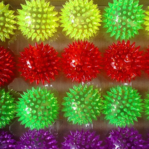7.5 ซม.Lut Lemut Spiked Ball Play/Ball 7.5 ซม.ไฟ Led/Manan Ball Luminous Ball