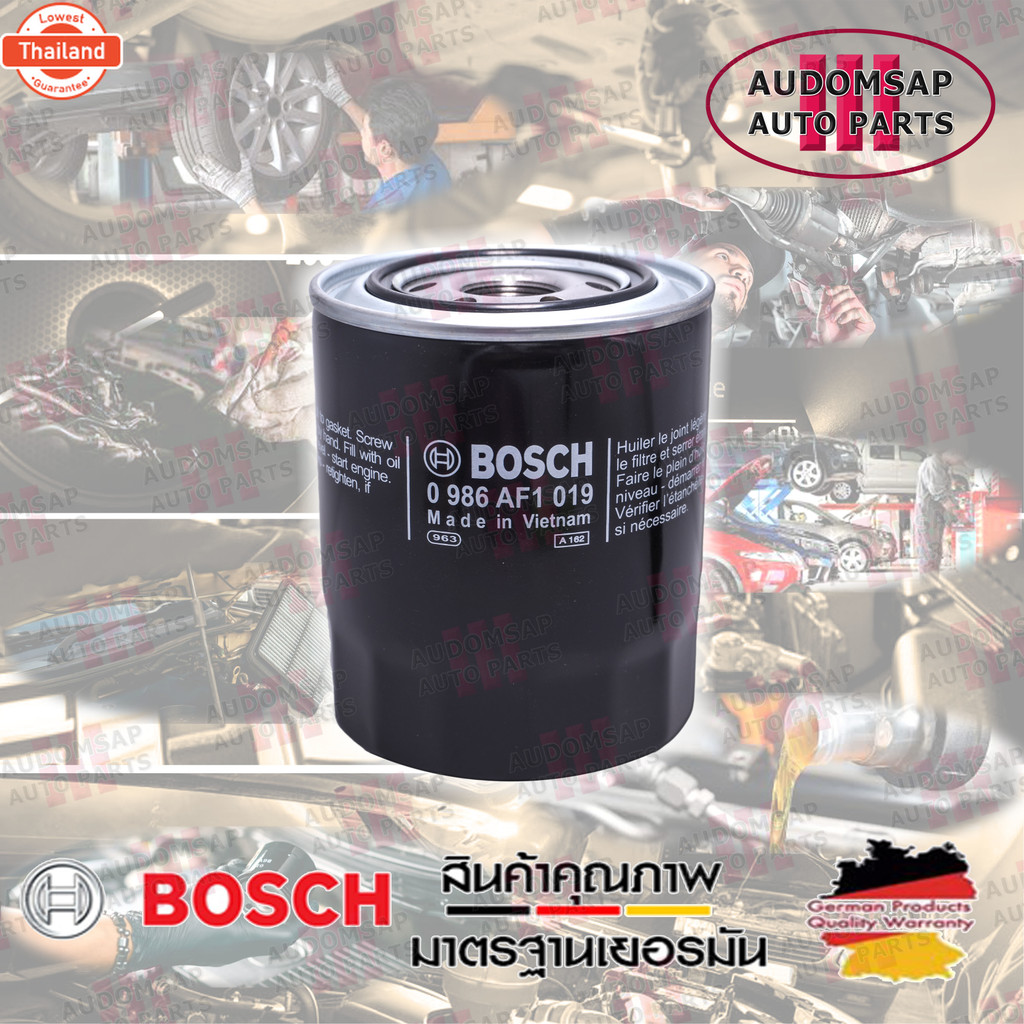 ไส้กรองน้ำมันเครื่อง BOSCH รุ่น O1019 สำหรั MITSUBISHI L200 Strada , Strada G-Wagon K50/K60/K70 ดีเซ