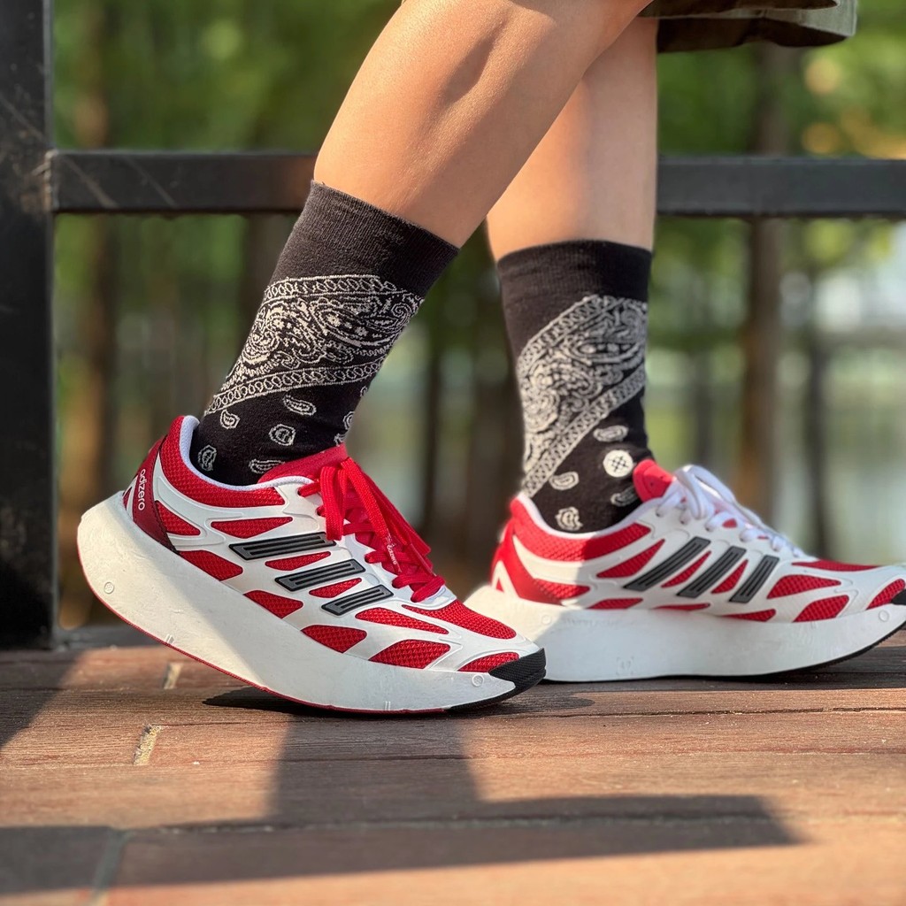 รองเท้าวิ่ง Adidas น้ำหนักเบาทึบลม เหมาะสำหรับการออกกำลังกายและใส่ในชีวิตประจำวัน JI0308