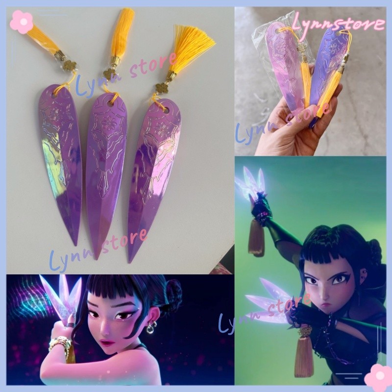 KPOP DEMON HUNTERS ZOEY สีม่วงสีฟ้าสีชมพูลูกดอก ZOEY คอสเพลย์อาวุธอุปกรณ์เสริม HUNTR/X ZOEY ของขวัญ