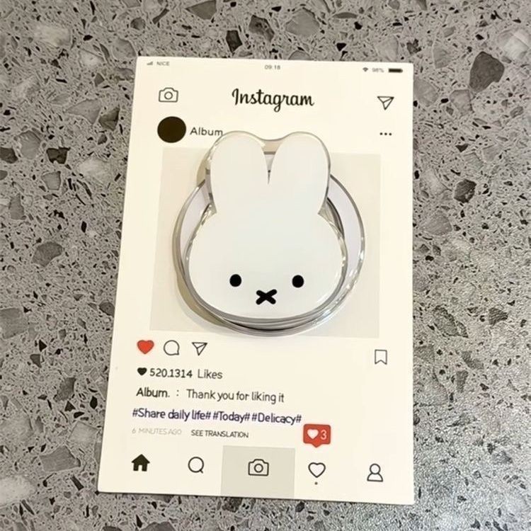 สไตล์เกาหลีนุ่มน่ารักน่ารักกระต่าย มิฟฟี่ วงเล็บแม่เหล็กเหมาะสําหรับ 16โปรแม็กซ์ เคสโทรศัพท์ 15มือโปร สด - รูปที่ 5