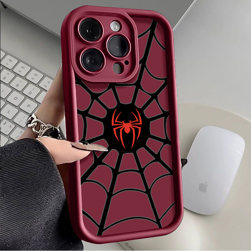 HP Spider-man Label สําหรับ oppo reno 4f 5f 5 6 7 8 7z 8z 8t 11 12f 4g 5g เคสโทรศัพท์น่ารักหวาน Soft