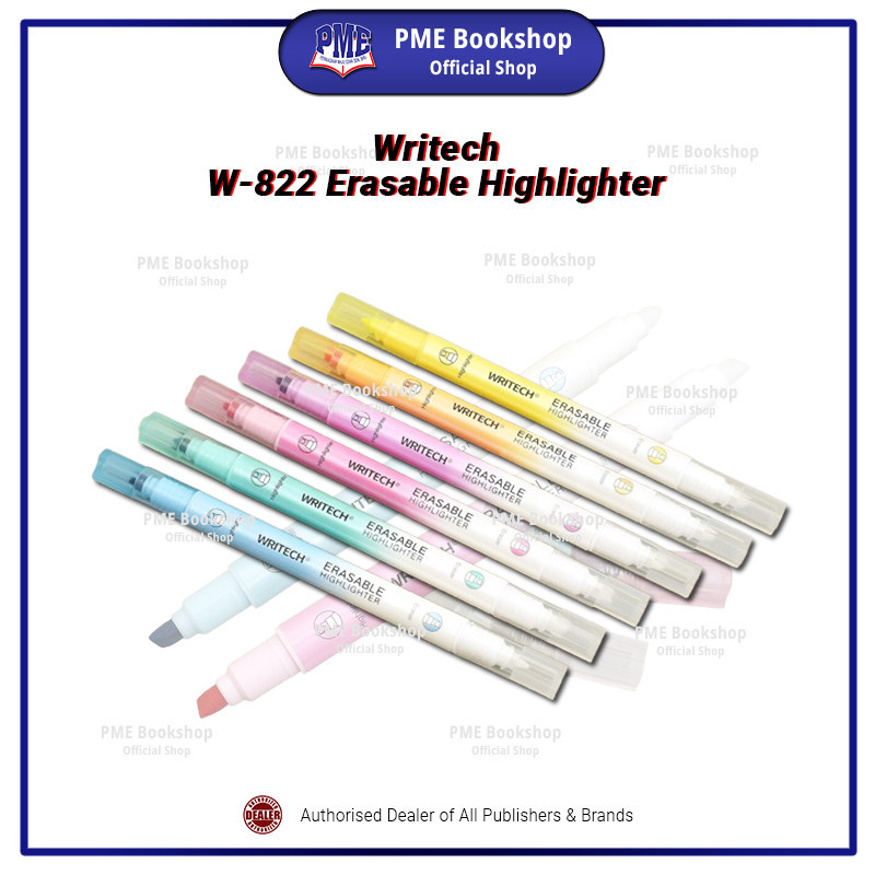 PME Bookshop Writech: Erasable Highlighter เครื่องเขียนสีนีออน
