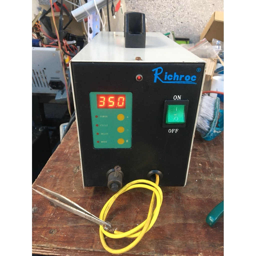 เครื่องเชื่อมสัมผัสมือที่สอง 18650 แบตเตอรี่สัมผัสเครื่องเชื่อมขนาดเล็กแบบพกพาในครัวเรือน ทําเอง แบต