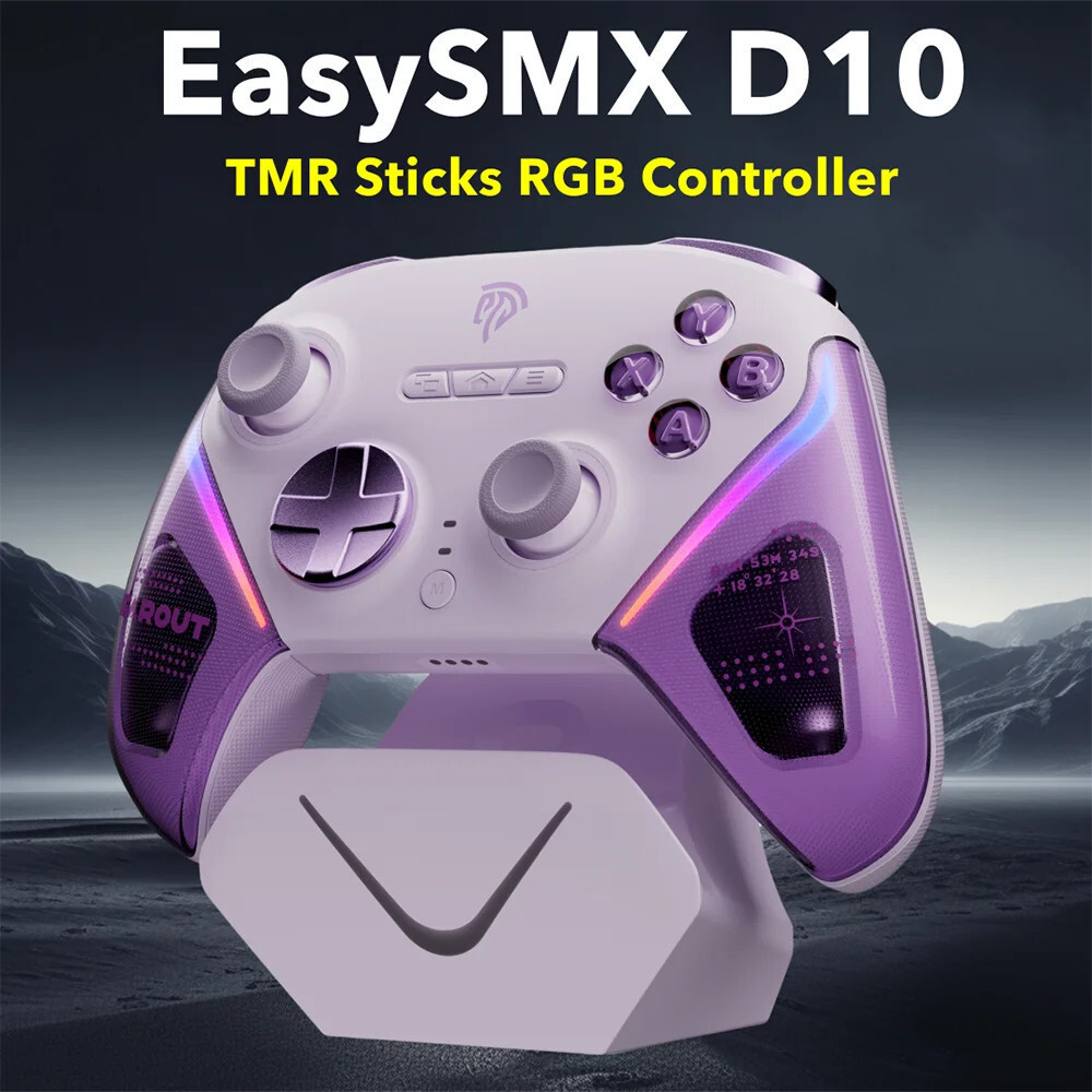 EasySMX Meteor D10 Gang Controller TMR Trigger Dual 1000HZ Hall Linear 1000MAH Custozed Wukong RGB ข