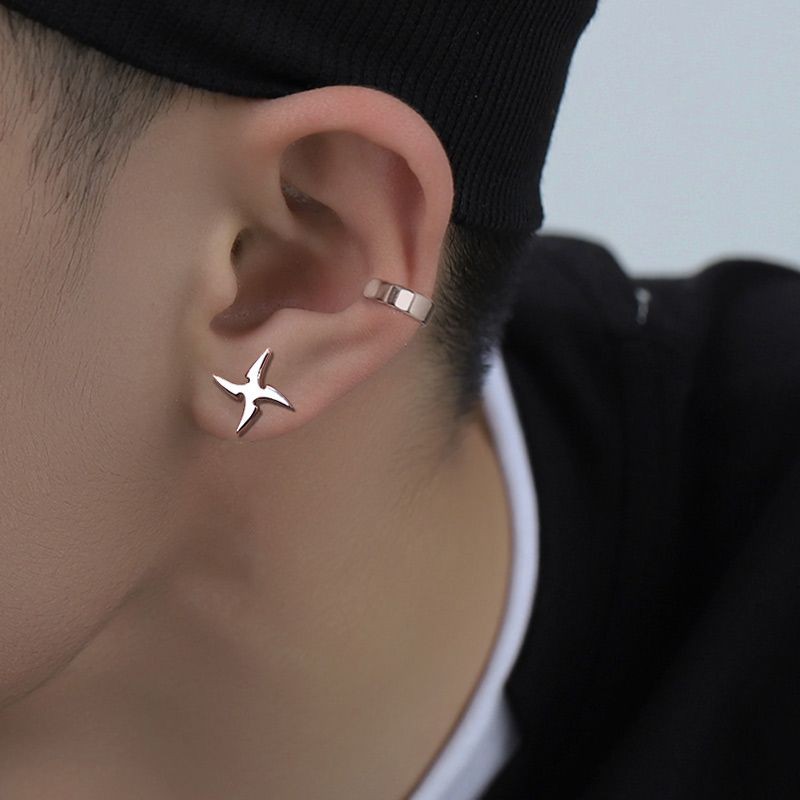 New Product#Men's Trendy Niche Personality Earrings ins Trendy Single Dart Earrings Men's Earrings N