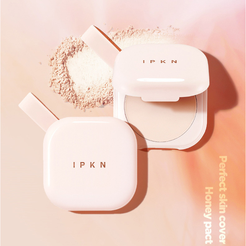 IPKN IPKN Makeup Fixing แป้งฝุ่นแบบใช้คู่แบบเปียกสดชื่น