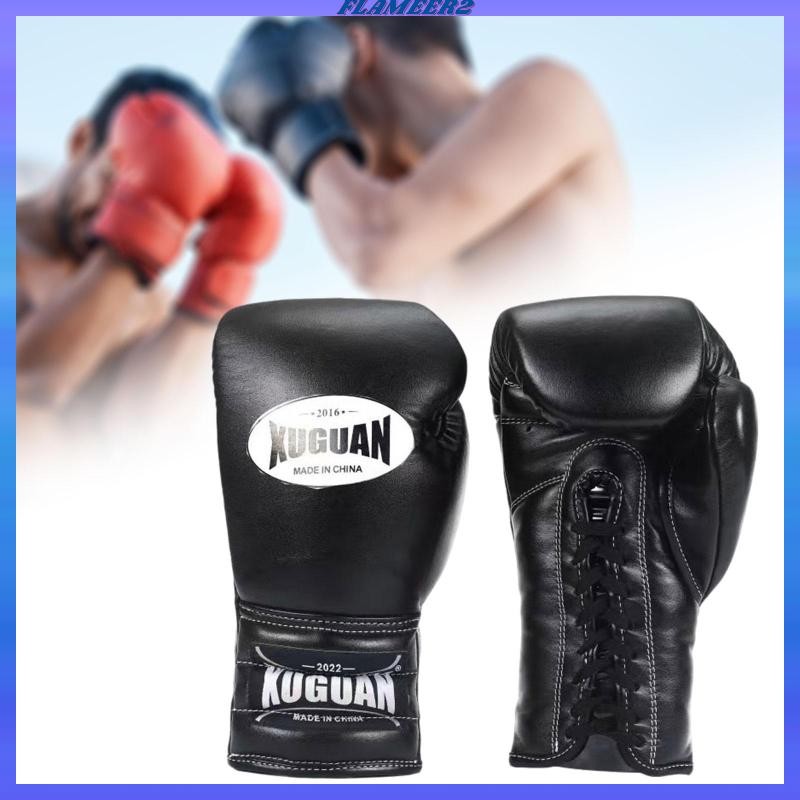 [Flameer2] นวมชกมวยหนังPU กันกระแทกดี สบายมือ สำหรับการฝึกฝน MMA และ grappling