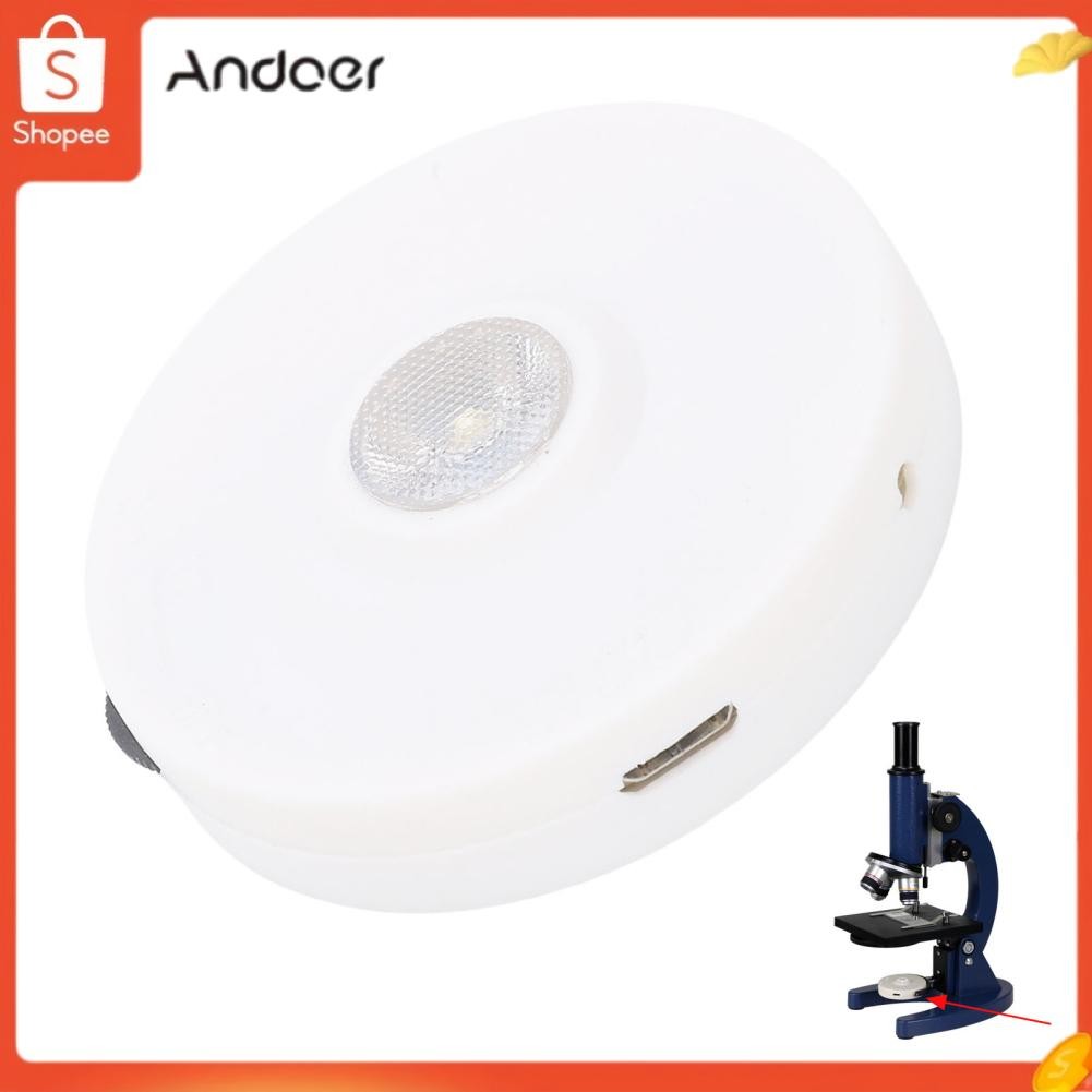 Andoer หลอดไฟชีวภาพแสง LED Andoer LED พร้อมกระจกไม่หรี่แสงเพื่อการวิจัยการศึกษา