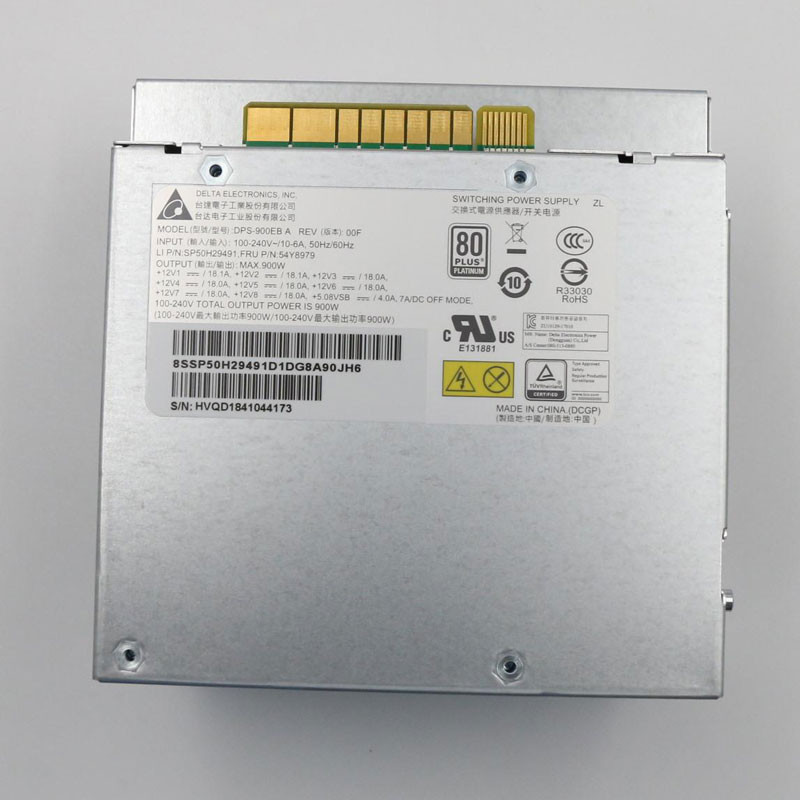 Lenovo P520 P720 900W Server Workstation Power DPS-900EB A 54Y8979